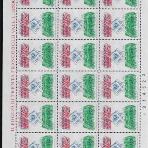 1989 foglio intero calcio “Italia 90” Calcio