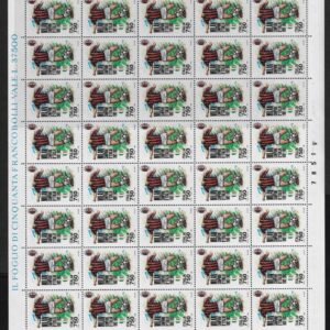 1993 foglio intero calcio Milan Campione d’Italia Calcio