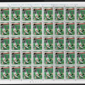 1995 foglio intero calcio Juventus Campione d’Italia Calcio