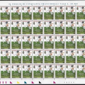 1998 foglio intero calcio Juventus Campione d’Italia Calcio