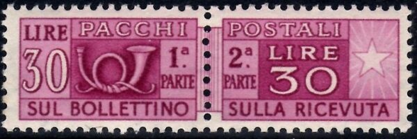 1946 Pacchi postali £. 30