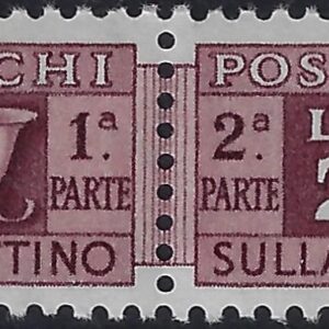 1955 Pacchi postali Stella £. 20