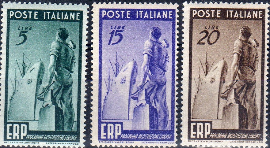 1949 Programma di ricostruzione dell'Europa ERP serie completa
