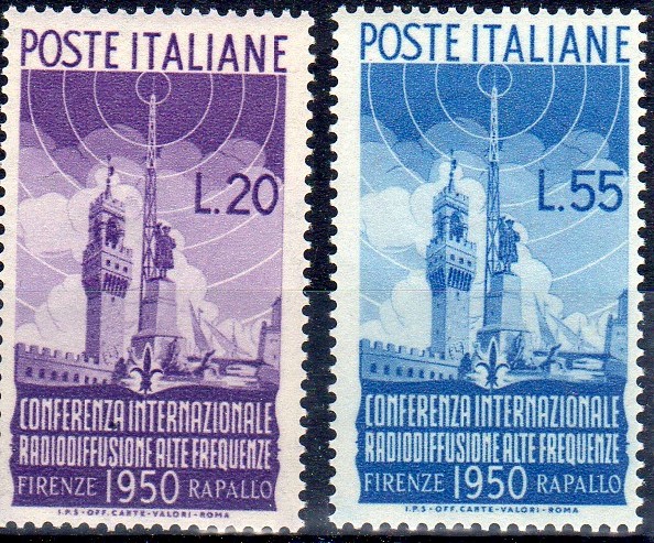 1950 Conferenza Internazionale di Radiodiffusione serie completa