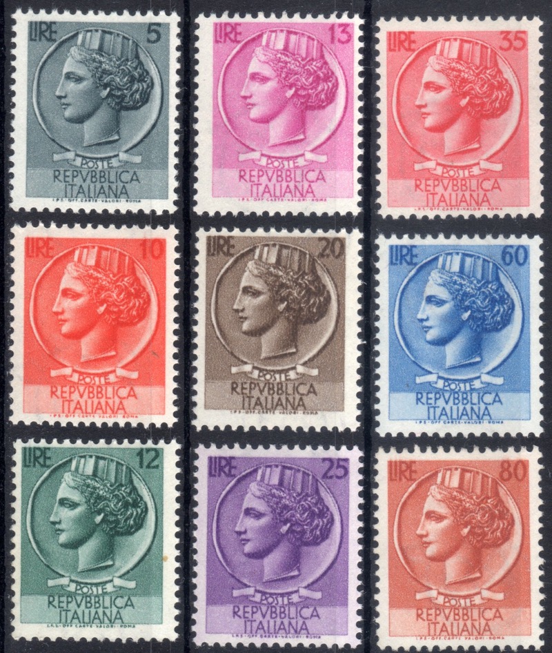 1953 Siracusana Ruota serie completa