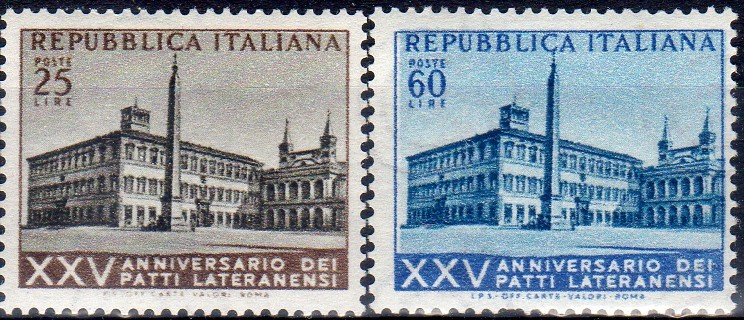 1954 Patti Lateranensi serie completa