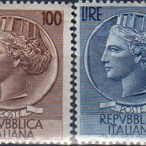 1954 Siracusana £.100/ 200 serie completa