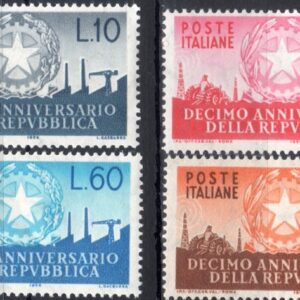 1956 Decennale della Repubblica serie completa