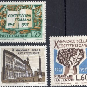 1958 Decennale della Costituzione
