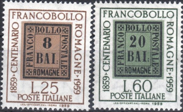 1959 Centenario Francobolli delle Romagne