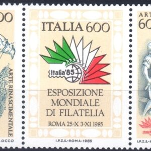 1985 Expo Filatelia Trittico 3° serie