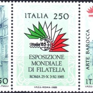 1985 Expo Filatelia Trittico 4° serie