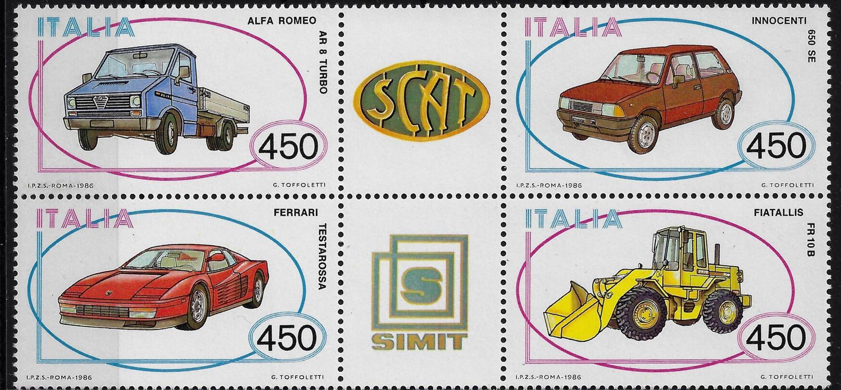 1986 Automobili (Blocco)