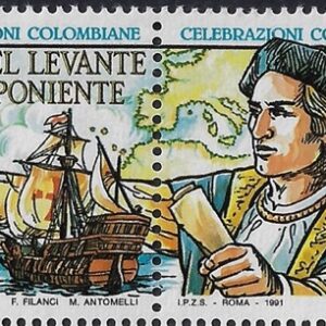 1991 Celebrazioni Colombiane Coppia Mano Verde