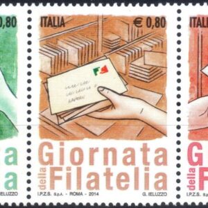 2014 Giornata della Filatelia Striscia