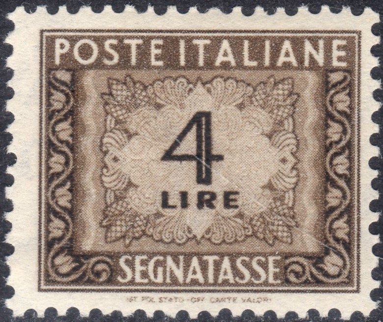 1947 Segnatasse Cifra £. 4