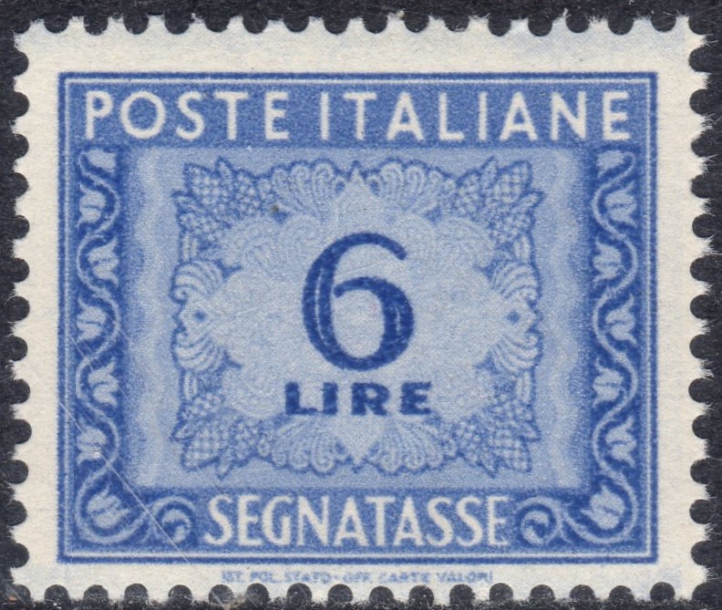1947 Segnatasse Cifra £. 6