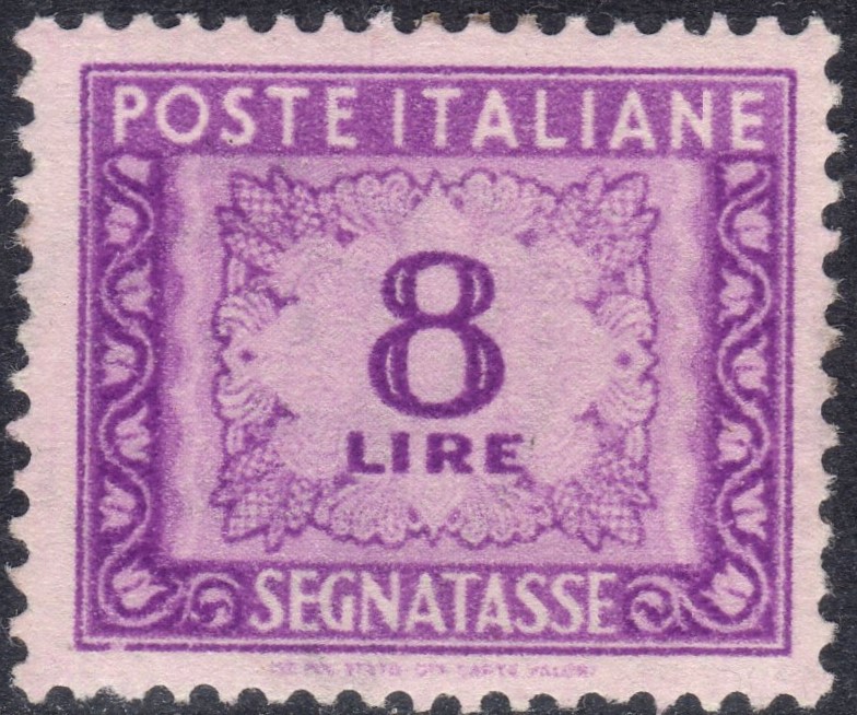 1947 Segnatasse Cifra £. 8