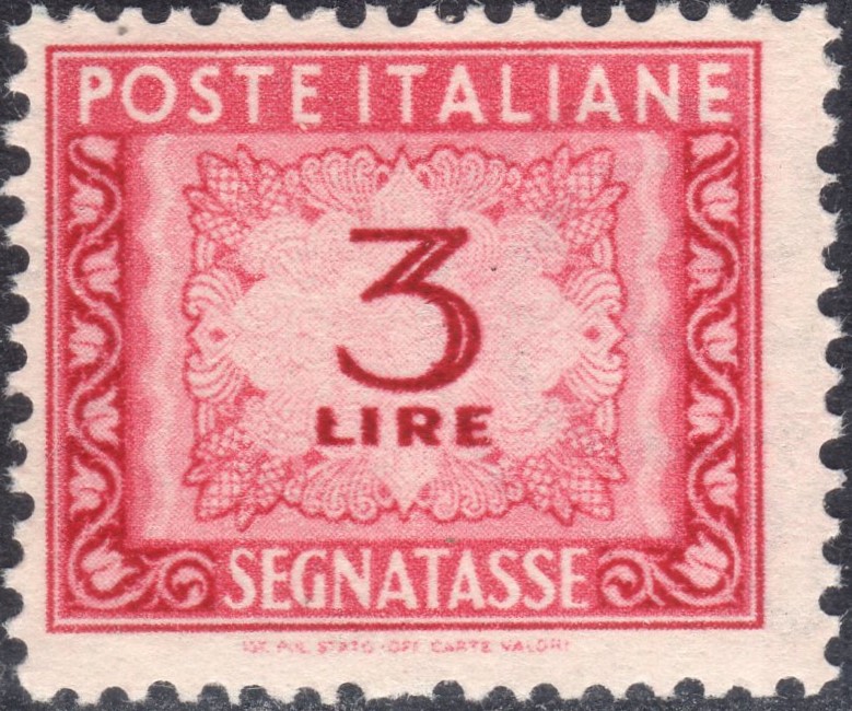 1947 Segnatasse Cifra £. 3