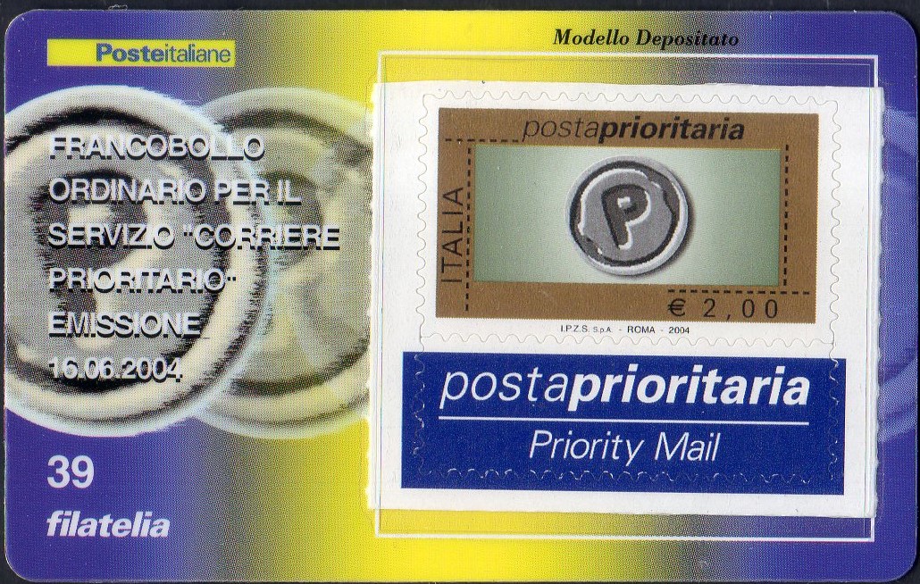 2004 posta prioritaria 2,00