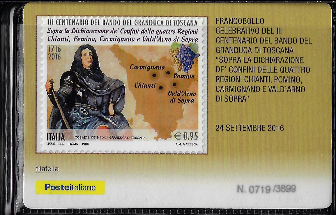 2016 III centenario granduca di toscana 