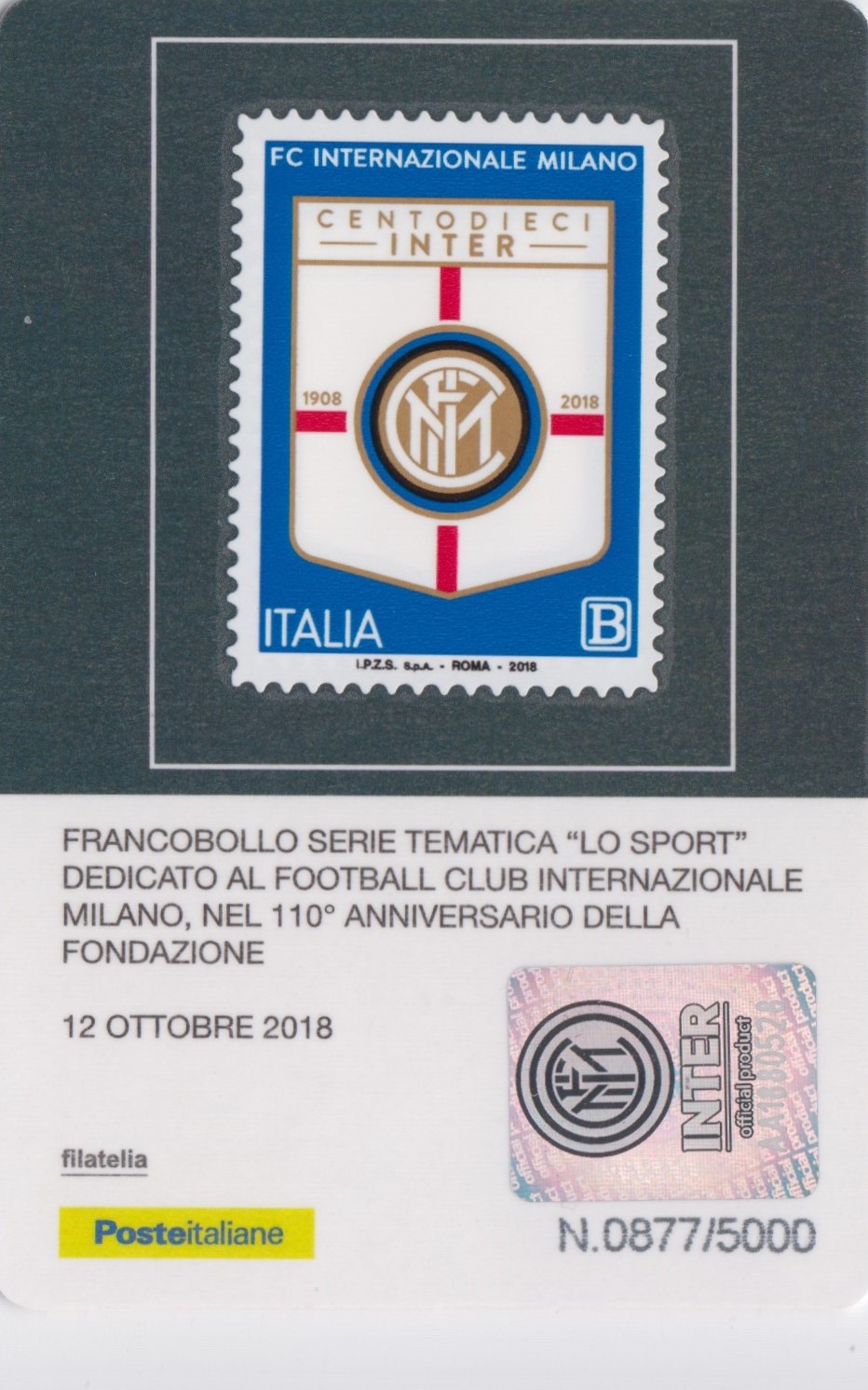 2018 110° fondazione Inter