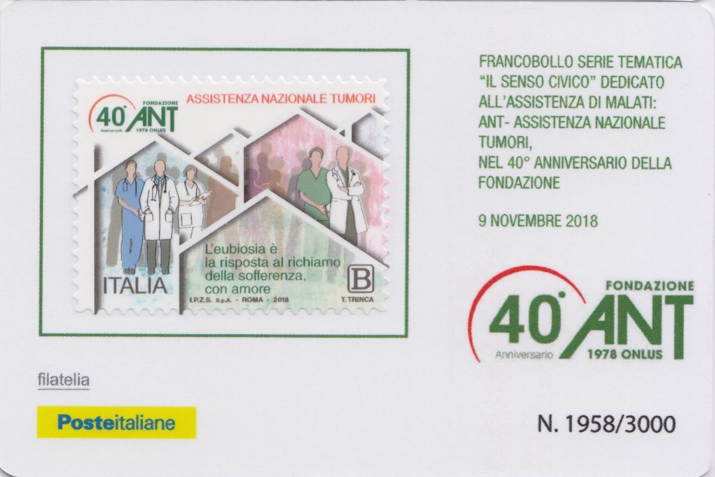 2018 40° Assistenza nazionale Tumori ANT