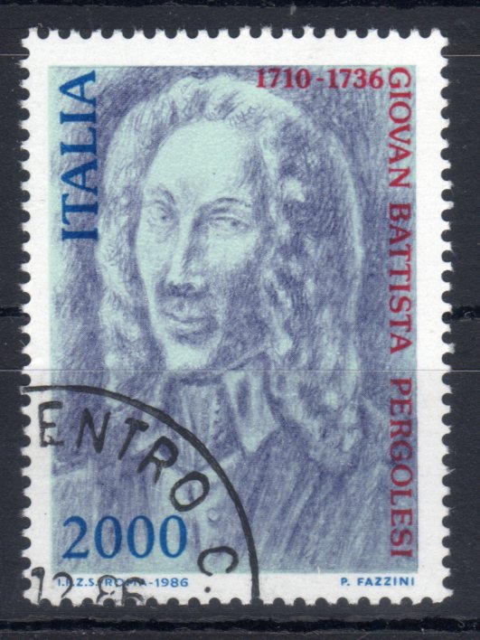 1986 Giovan Battista Pergolesi
