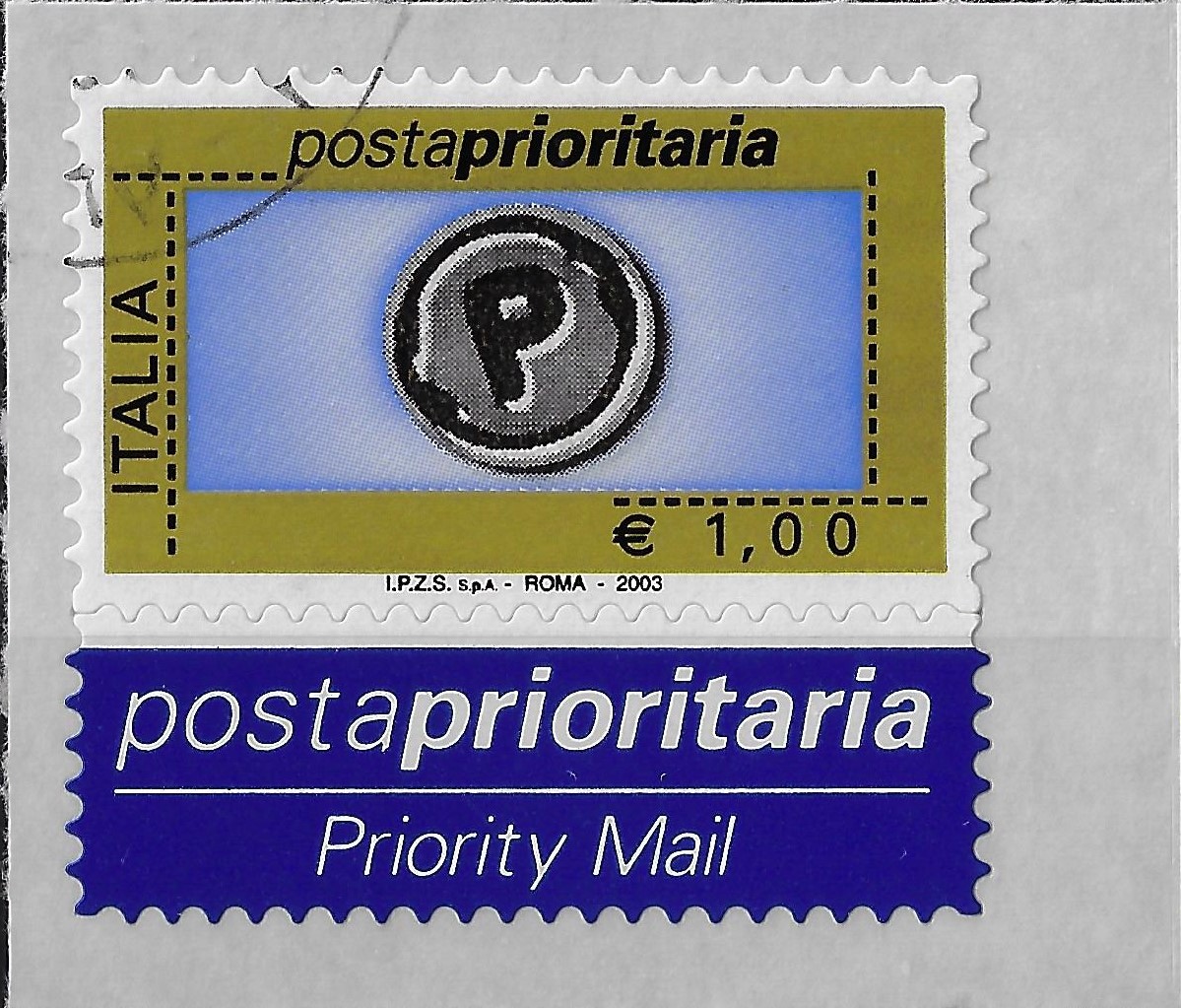2003 Prioritaria €. 1,00 S.p.A. 2003