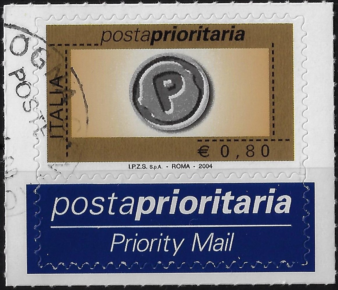 2004 Prioritario €. 0,80 con bordo
