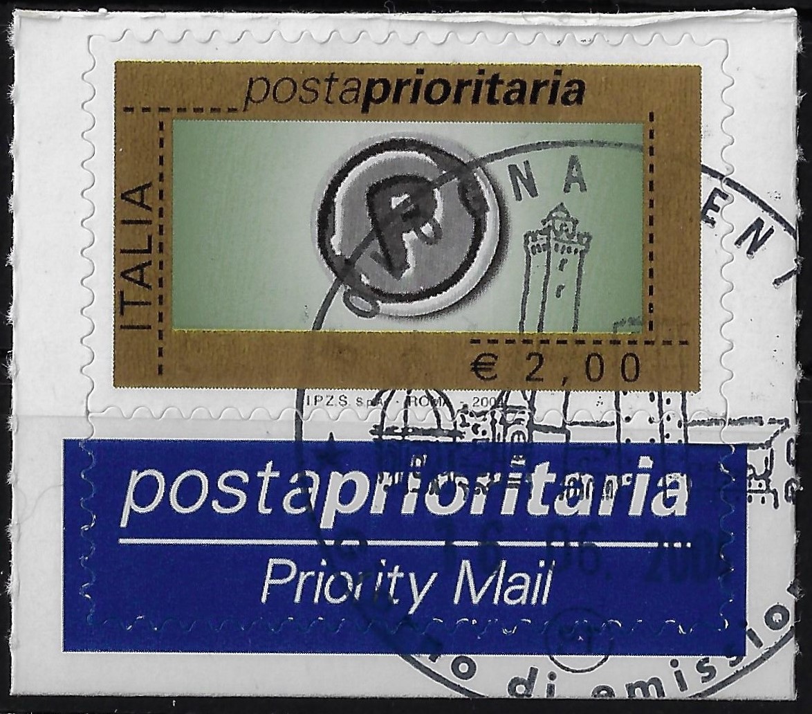 2004 Prioritario €. 2,00 con bordo