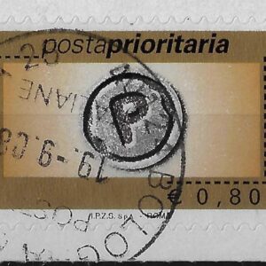 2008 Prioritario €. 0,80 senza millesimo