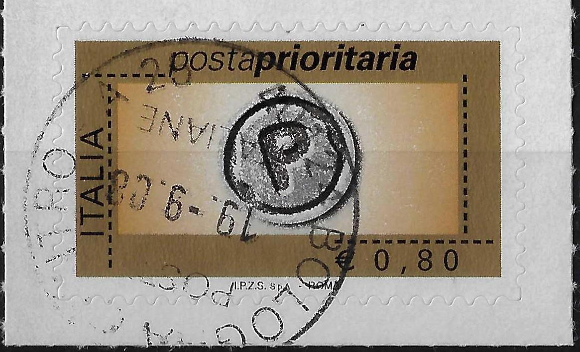 2008 Prioritario €. 0,80 senza millesimo