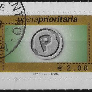 2008 Prioritario €. 2,00 senza millesimo