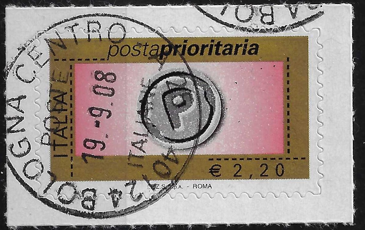 2008 Prioritario €. 2,20 senza millesimo