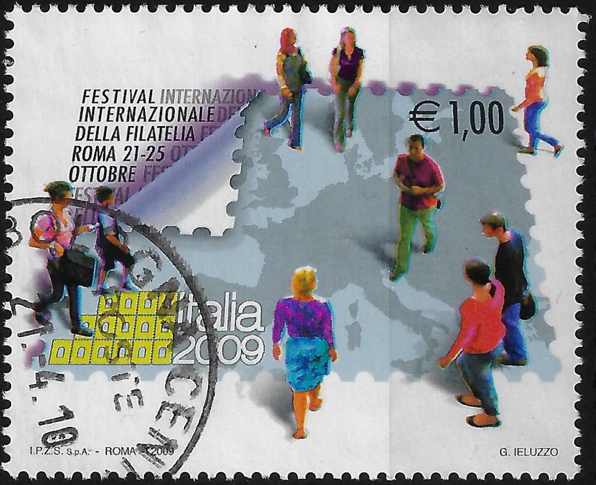 2009 Festival Filatelia 3° emissione azzurro