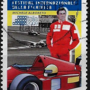 2009 Festival Filatelia Sport Michele Alboreto