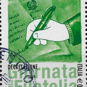 2012 Giornata Filatelia La firma del decreto