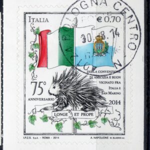 2014 75° Amicizia Italia con Repubblica di San Marino