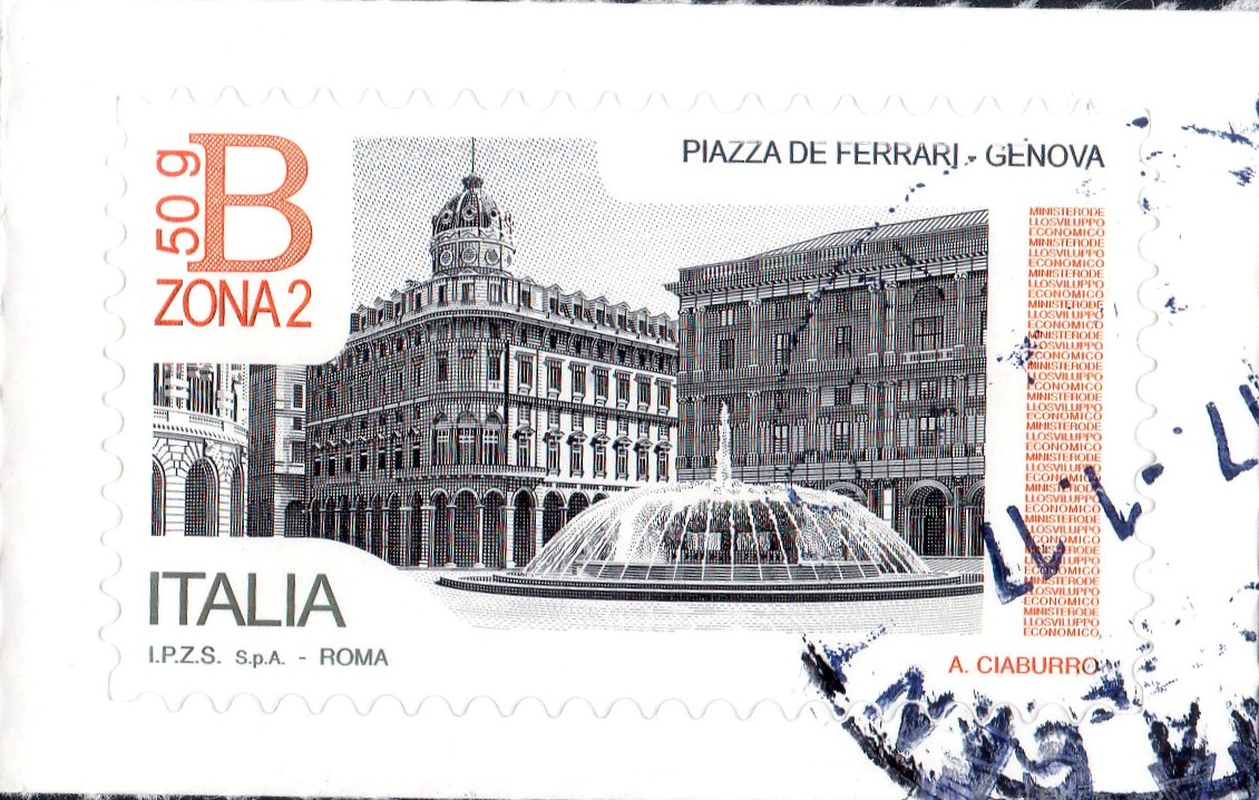 2016 Piazze d'Italia Genova B 50g zona 2