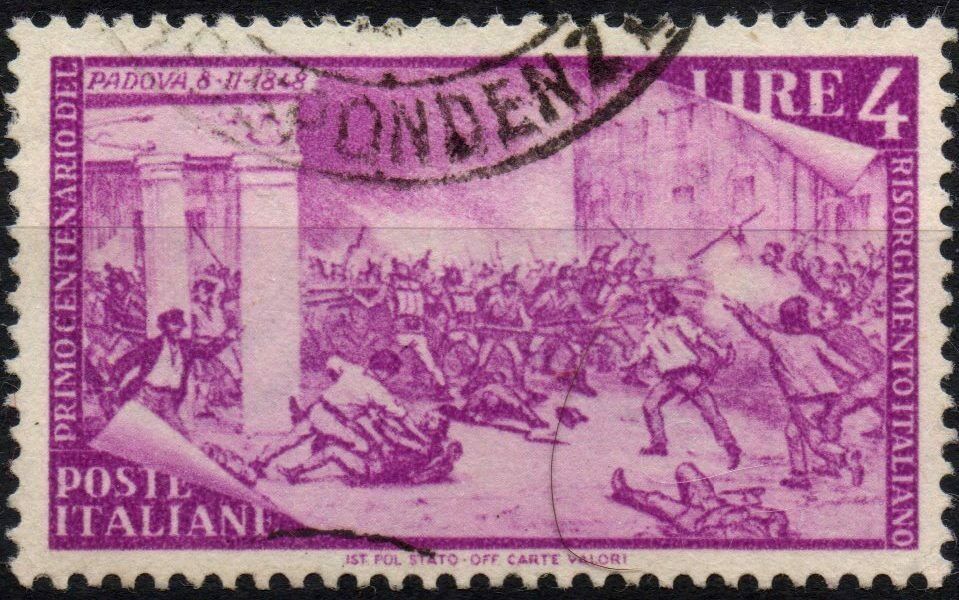 1948 £ 4 Centenario del Risorgimento
