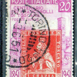 1951 £ 20 Francobolli di Toscana