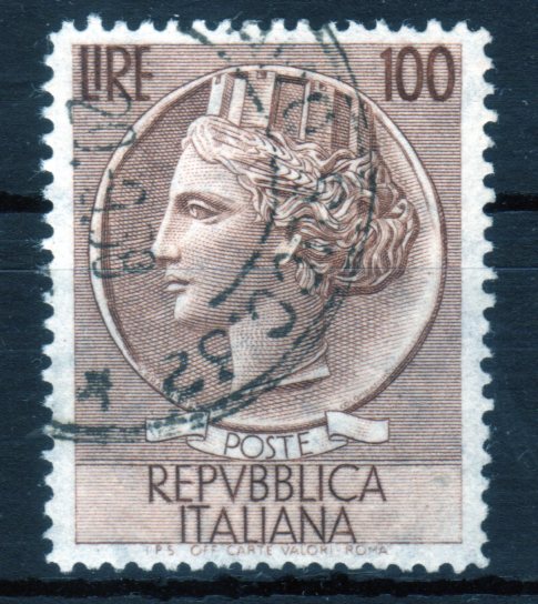 1955 Siracusana £. 100
