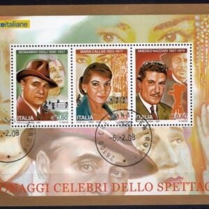 2007 Personaggi spettacolo Callas Gigli Nazzari