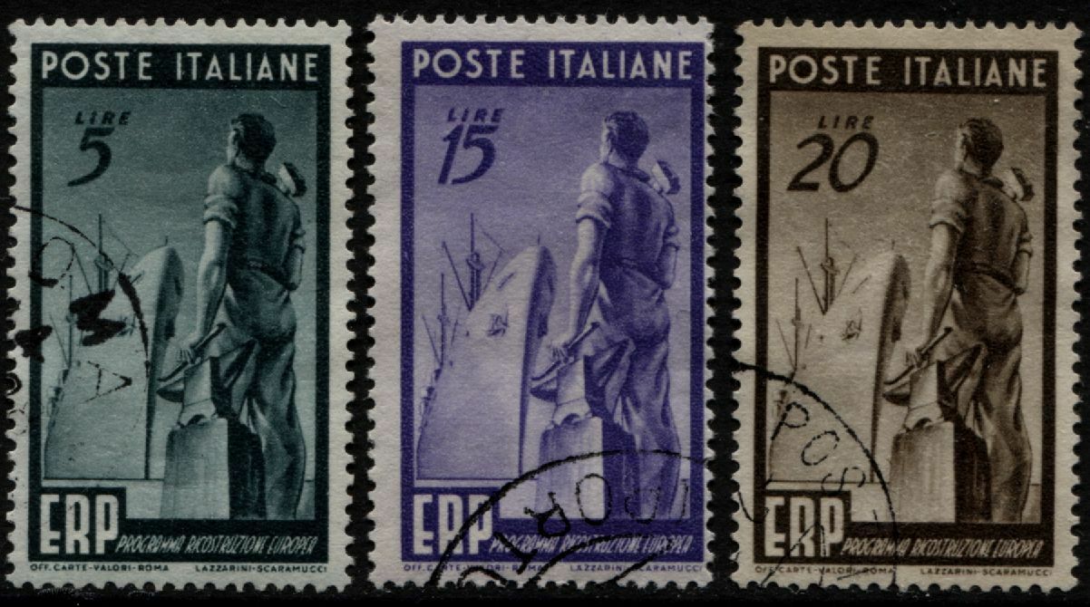 1949 Programma di ricostruzione dell'Europa ERP serie completa