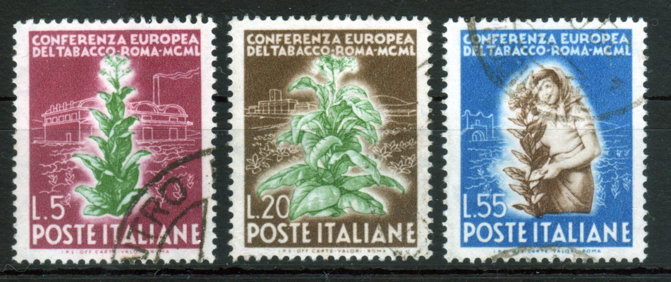 1950 Conferenza Europea del Tabacco serie completa