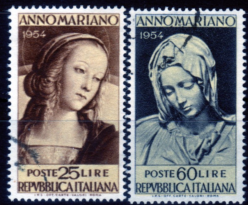 1954 Anno Mariano serie completa
