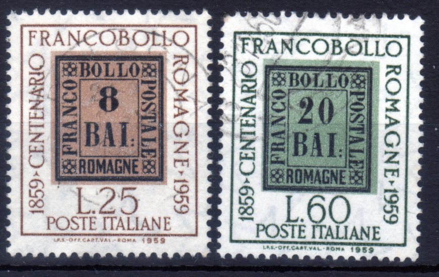 1959 Centenario Francobolli delle Romagne
