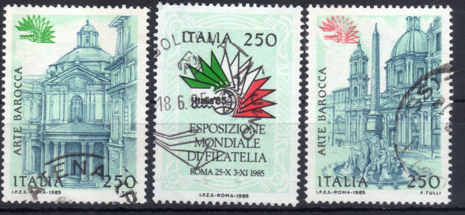1985 Expo Filatelia Trittico 4° serie