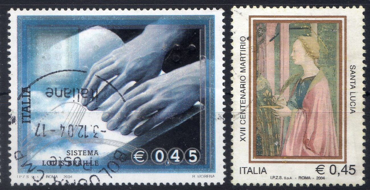 2004 Braille/S.Lucia - Francobolli per non vedenti